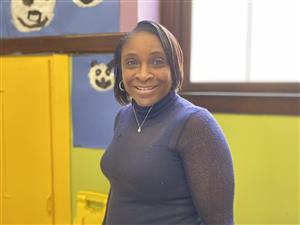 Mrs. Groves is ready to serve 